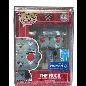 Funko Pop! WWE The Rock Art Series #44 WalMart Exclusive With Protector